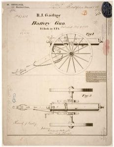 Gatling Gun Drawing