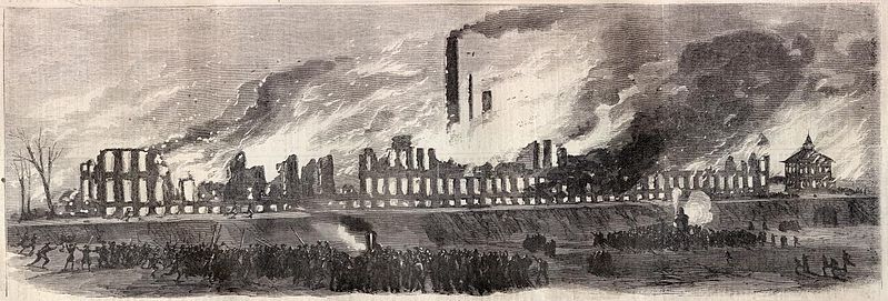 Colt Armory (Hartford, CT) 1864 Fire
