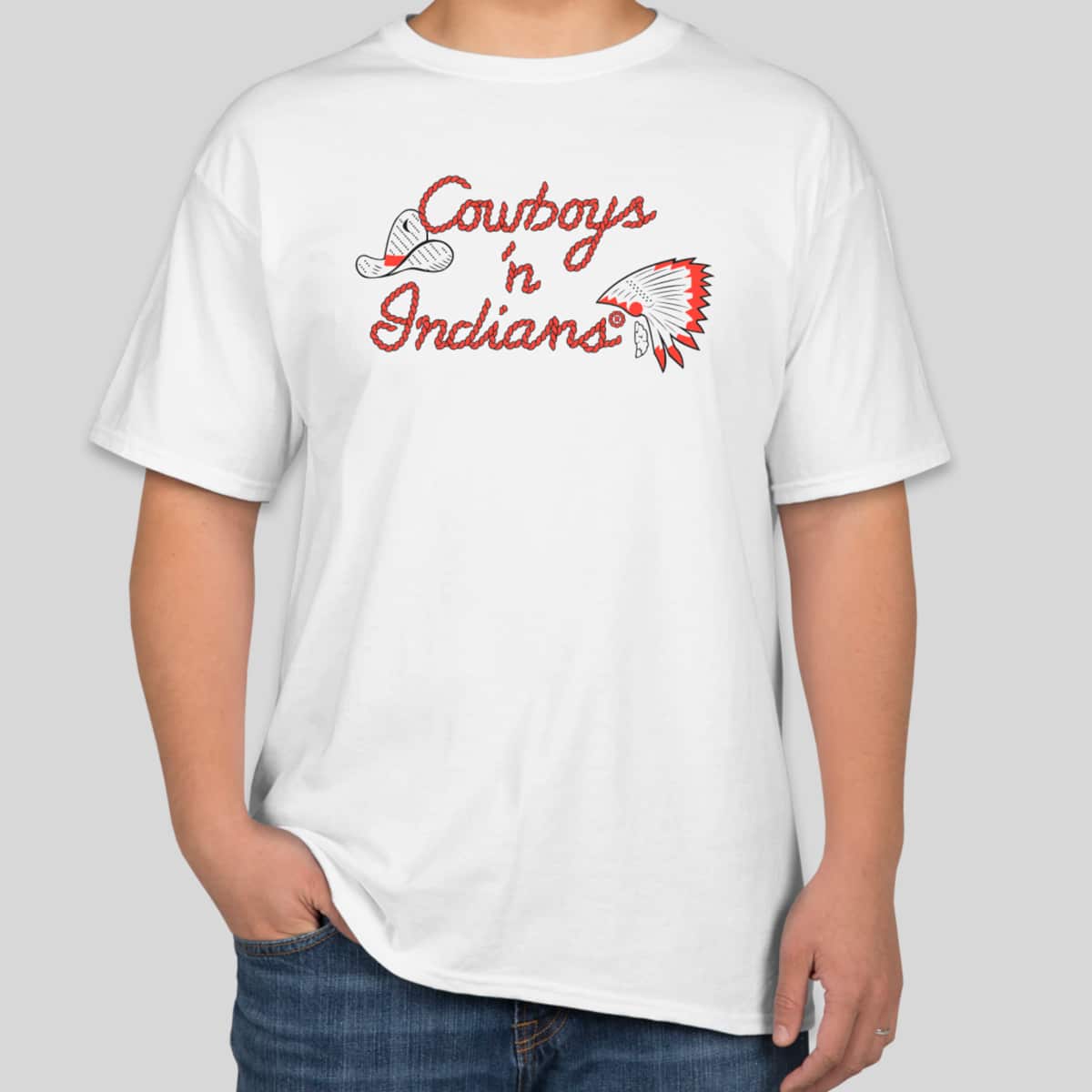 Cowboys n' Indians White Short Sleeve T-Shirt