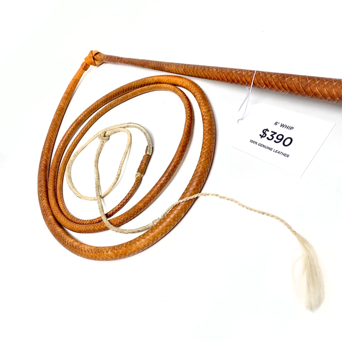 6' Leather Whip