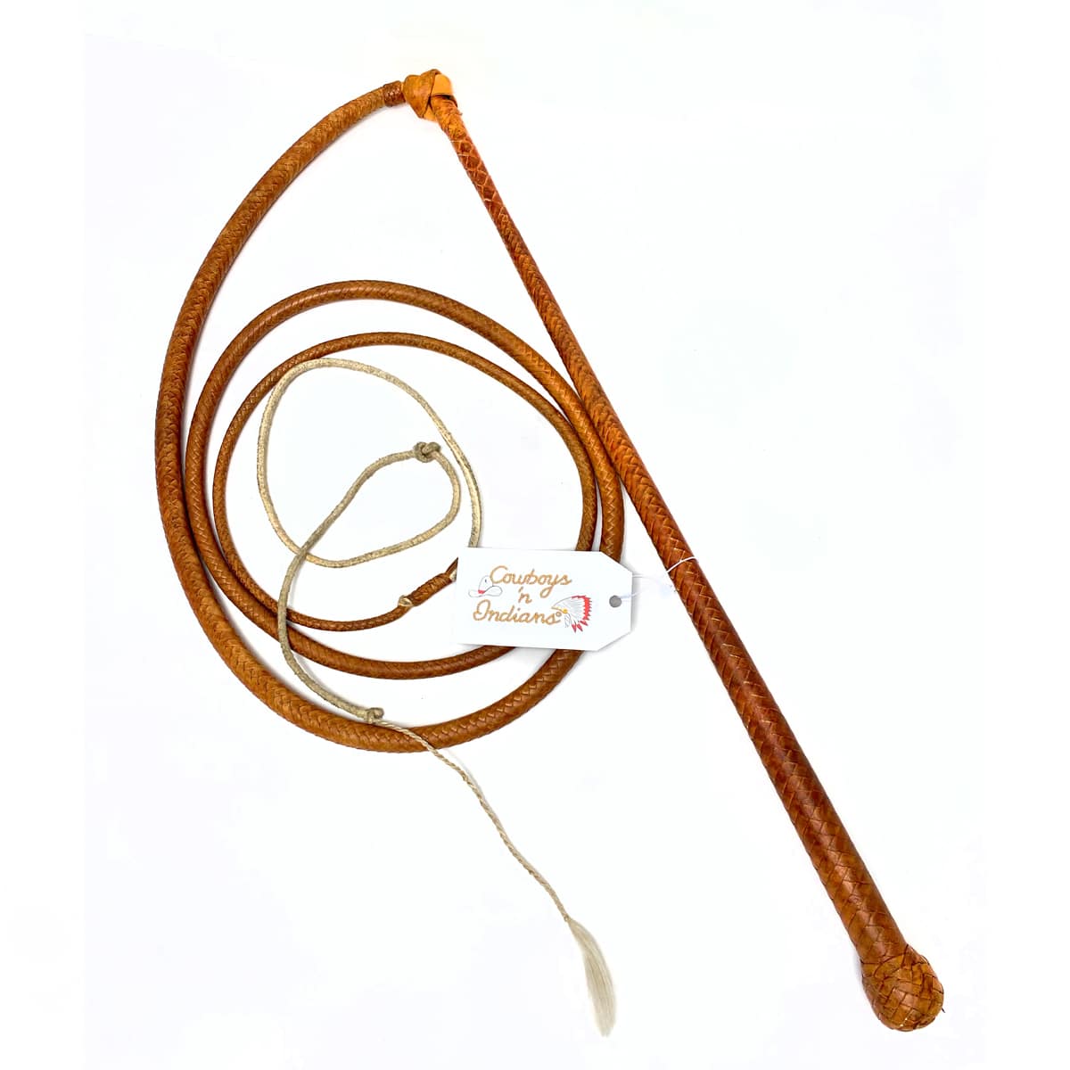 Cowboys n Indians™ 6′ Leather Whip