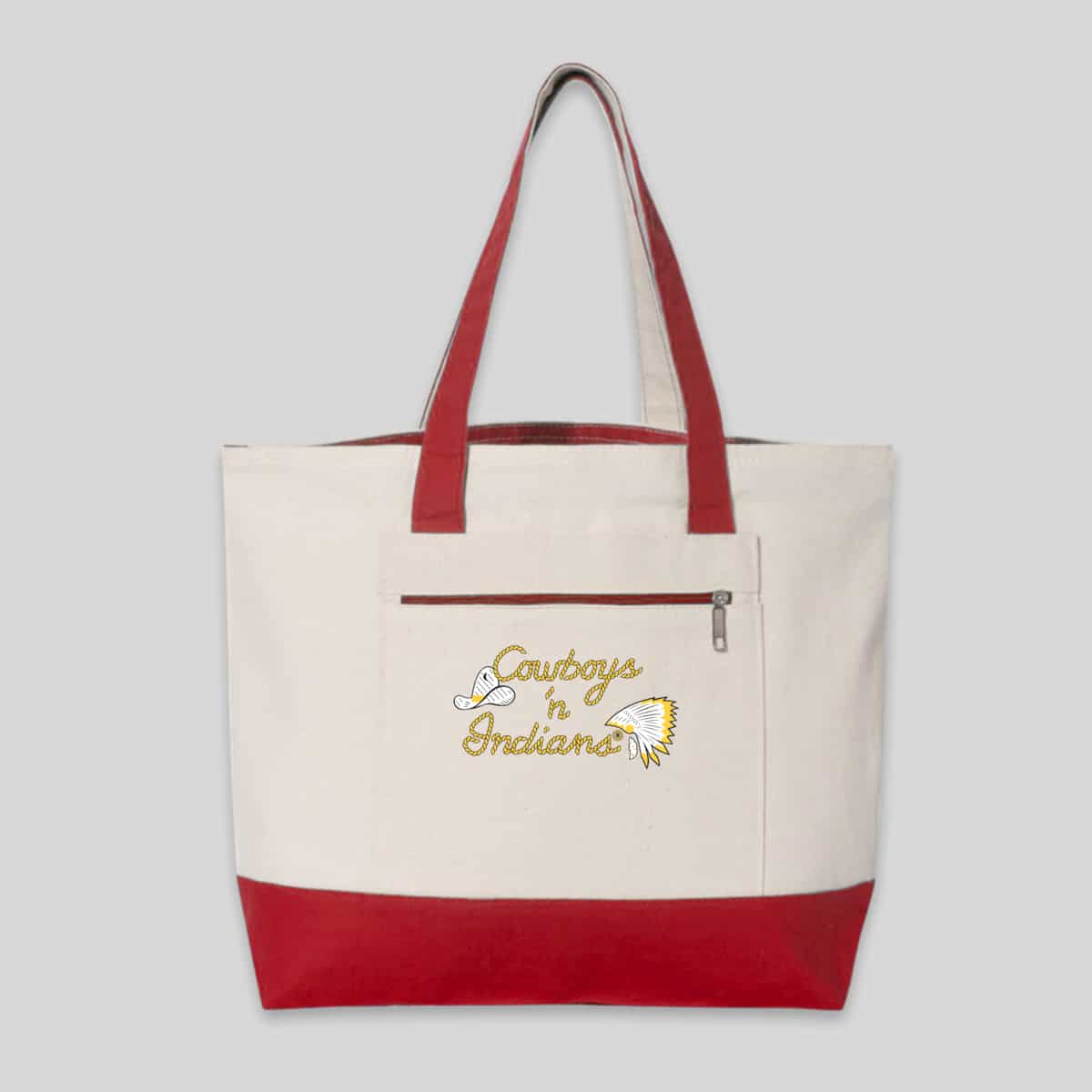 Cowboys n' Indians™ Canvas Tote - Yellowstone Press
